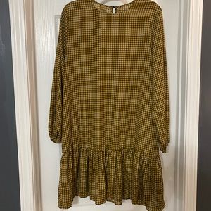 Golden Houndstooth Dress